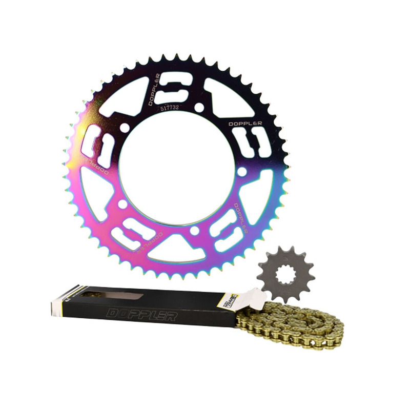Kit chaîne Doppler Neochrome 13x53 428 FIX 5 Sherco Enduro / SM