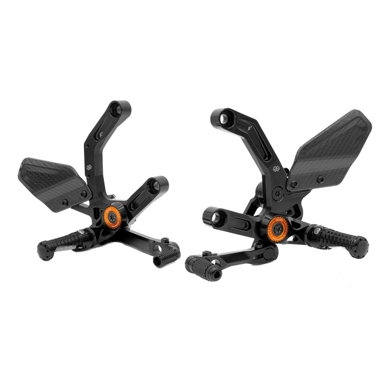 Kit commandes reculées ajustables Gilles Tooling MUE2 KTM Duke 990 24-25