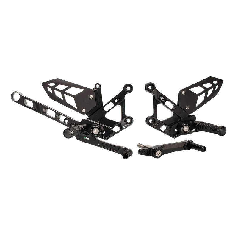 Kit commandes reculées ajustables Gilles Tooling MUE2 Yamaha MT-10 16-21