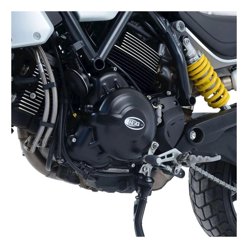 Kit couvre carter moteur R&G Racing noir Ducati Scrambler 1100 18-20 embrayage mécanique