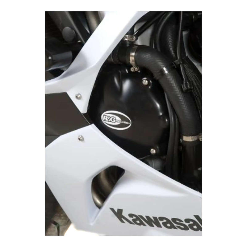 Kit couvre carter moteur R&G Racing noir Kawasaki Zx-6 R 09-24