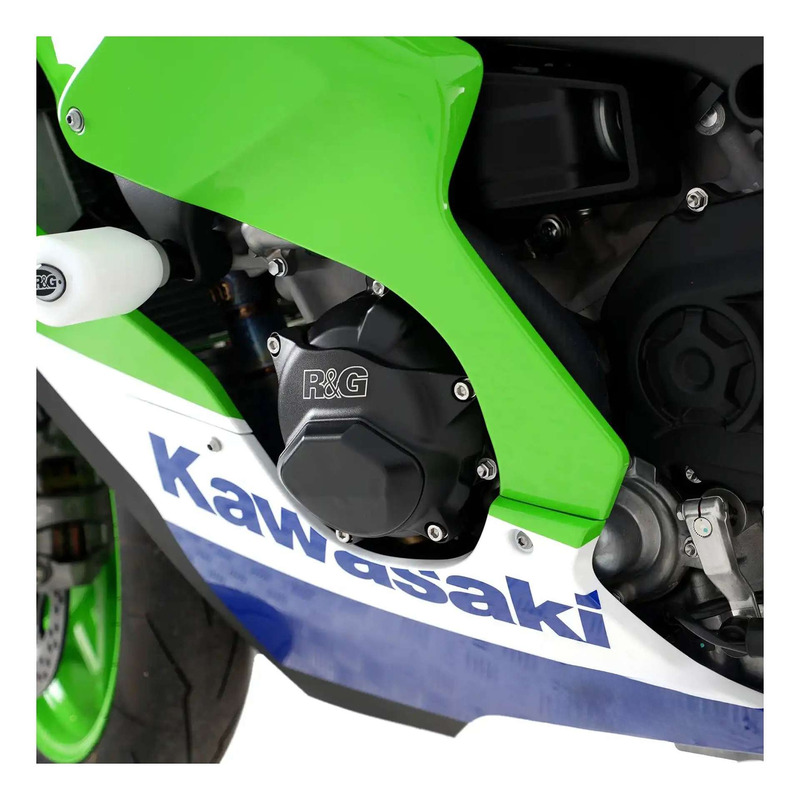 Kit couvre carter moteur R&G Racing Pro Pair noir Kawasaki ZX-10-R 11-25
