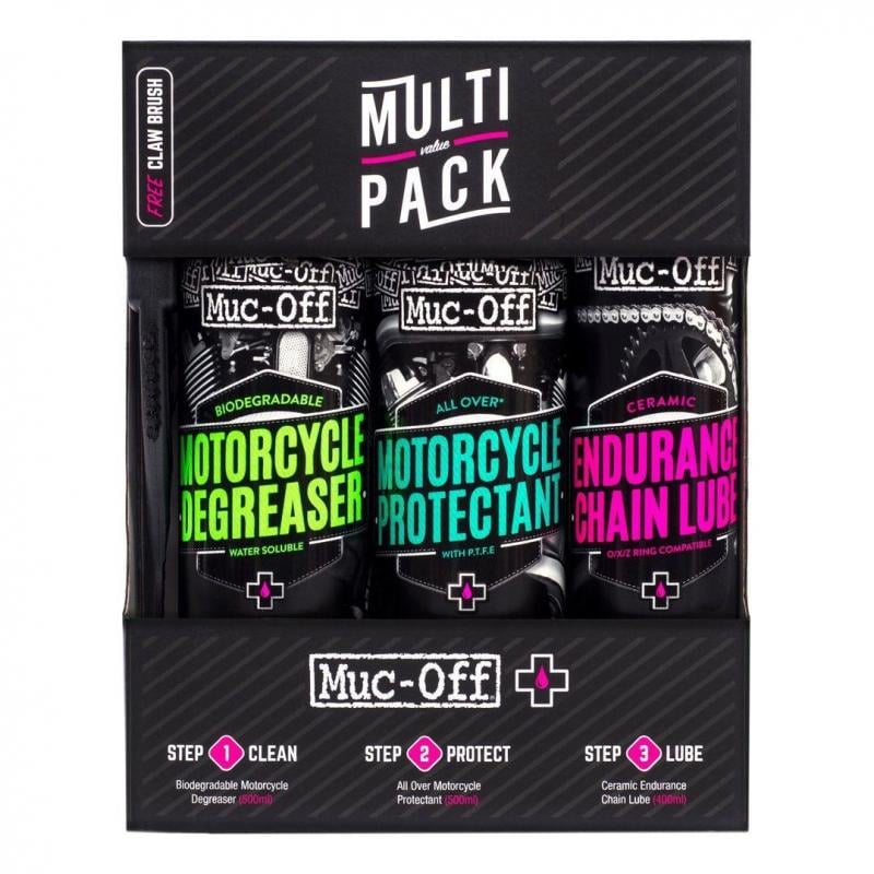 Kit d'entretien Muc-Off Motorcyle Multi Pack
