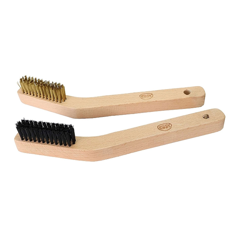 Kit de 2 brosses de chaîne en laiton et nylon GS27