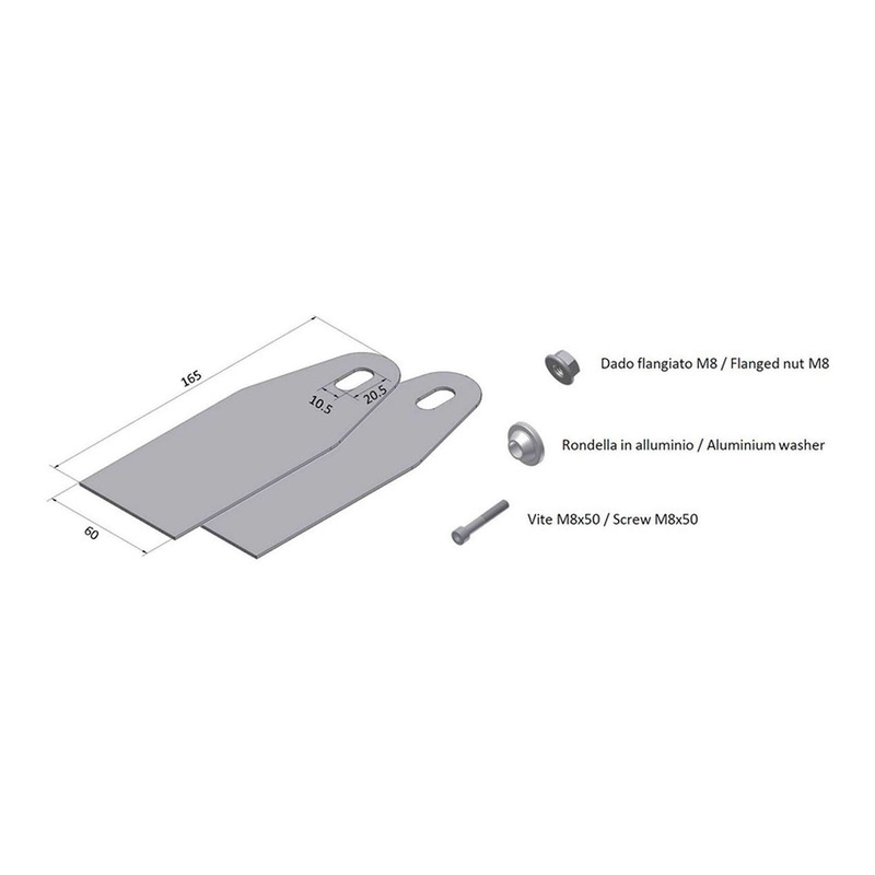 Kit de montage pour silencieux universel Mivv X-Cone 80