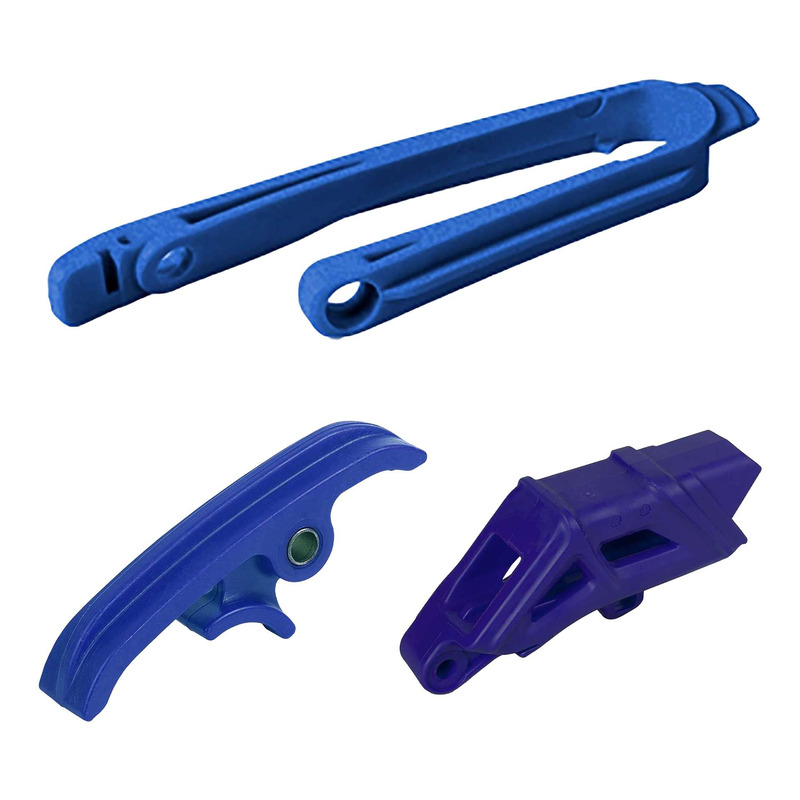 Kit de patin + guide chaÃ®ne Polisport bleu Husqvarna FC 450 14-15