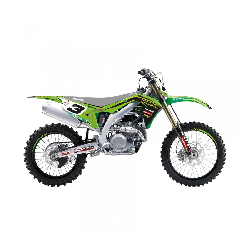 Kit déco Blackbird Racing Replica KRT 2020 Kawasaki 450 KX-F 19-21 ve