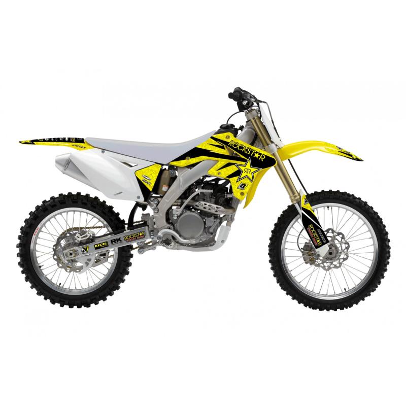 Kit déco Blackbird Racing Rockstar Energy Suzuki 250 RM-Z 07-09 jaune
