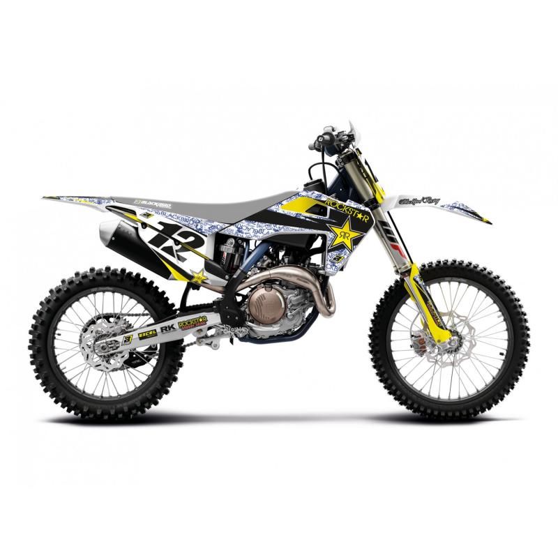 Kit déco Blackbird Racing Rockstar Energy Husqvarna 250 FC 19-20 blan