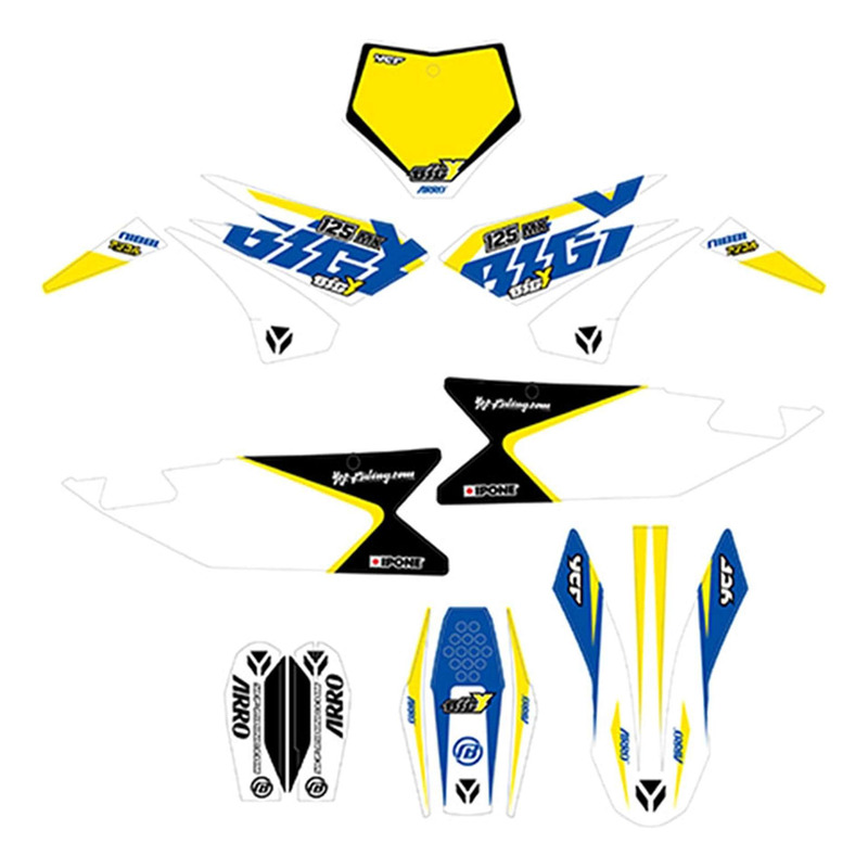 Kit Déco Complet YCF Édition BIGY 125 MX 2022 pour BIGY F125 / F150 / F190