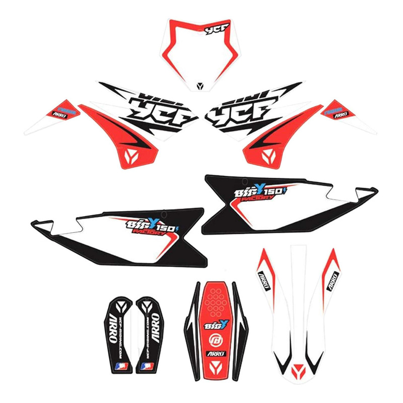 Kit DÃ©co Complet YCF Ã dition BIGY FACTORY 150 MX-E 2023 pour BIGY F1