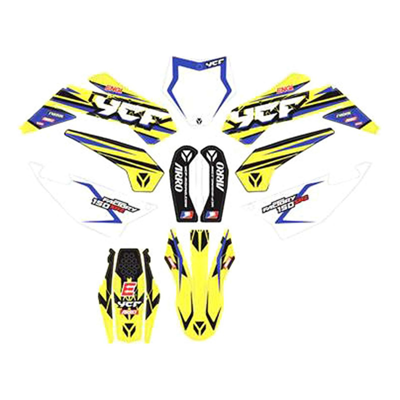 Kit Déco Complet YCF Édition FACTORY SP2 2023 pour PILOT / SM / FACTORY SP