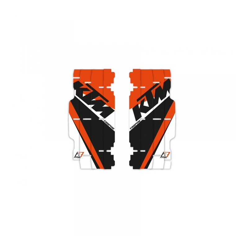 Kit déco de radiateur Blackbird Racing Replica Tropheo 2019 KTM 250 SX-F 07-15 orange/noir