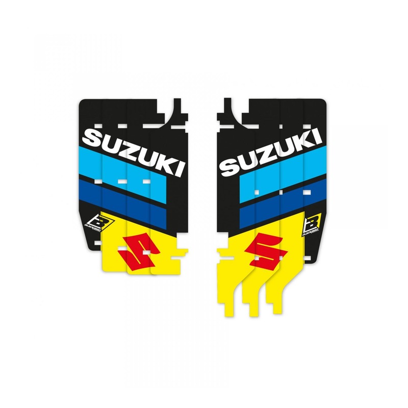 Kit déco de radiateur Blackbird Racing Replica KSRT 2020 K.Strijbos Suzuki 250 RM-Z 10-18 jaune/bleu