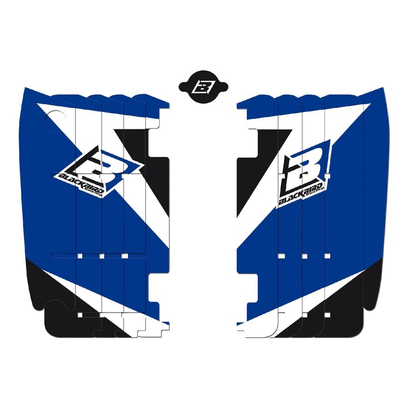 Kit déco de radiateur Blackbird Racing Yamaha 250 YZ-F 10-13 bleu/noi