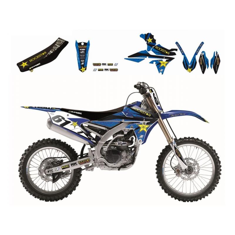 Kit déco + Housse de selle BlackBird Factory Rockstar Energy Yamaha 2
