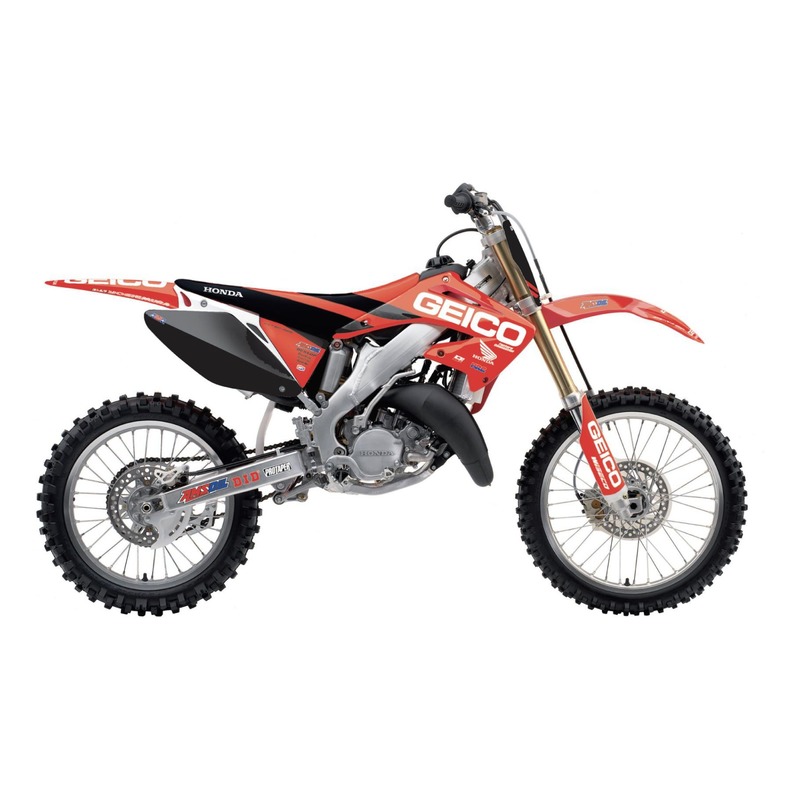 Kit déco + housse de selle Blackbird Racing Replica Team Geico Honda