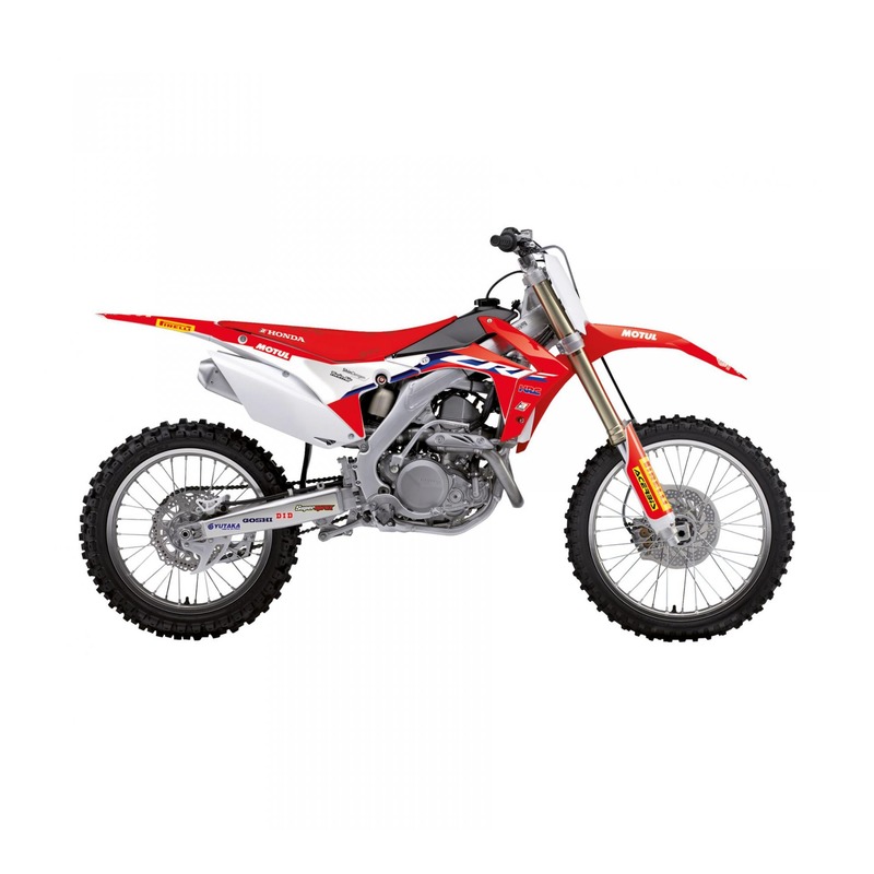 Kit déco + housse de selle Blackbird Racing Replica Team HRC 2020 Hon