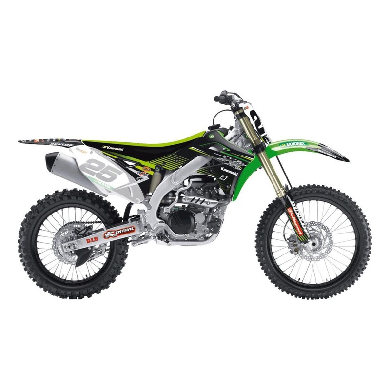 Kit déco + housse de selle Blackbird Replica 2018 Team KRT Kawasaki 4