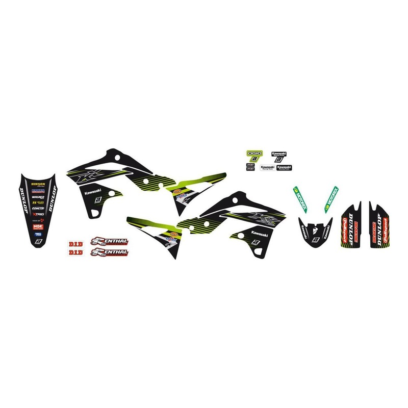 Kit déco + housse de selle Blackbird Replica 2018 Team KRT Kawasaki 2