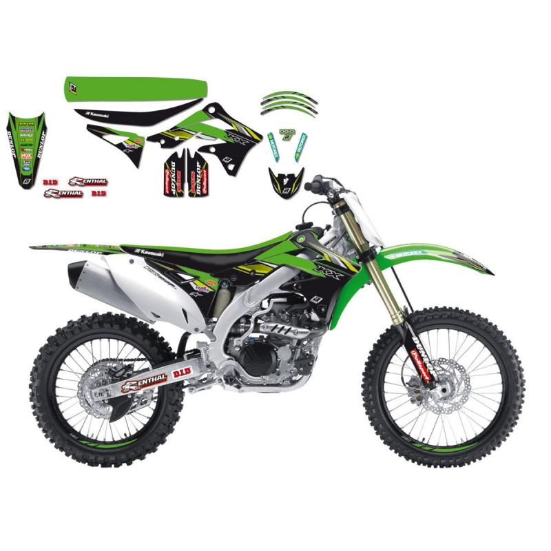 Kit déco + housse se selle Blackbird Racing Réplica Kawasaki RAcing