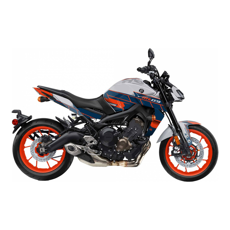 Kit déco Kutvek brillant Conquer Gris Yamaha MT-09 21-22