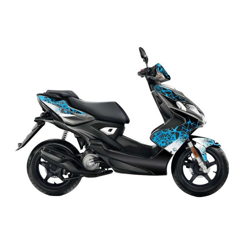 Kit déco Kutvek brillant Cosmic Bleu Yamaha Aerox 13-16