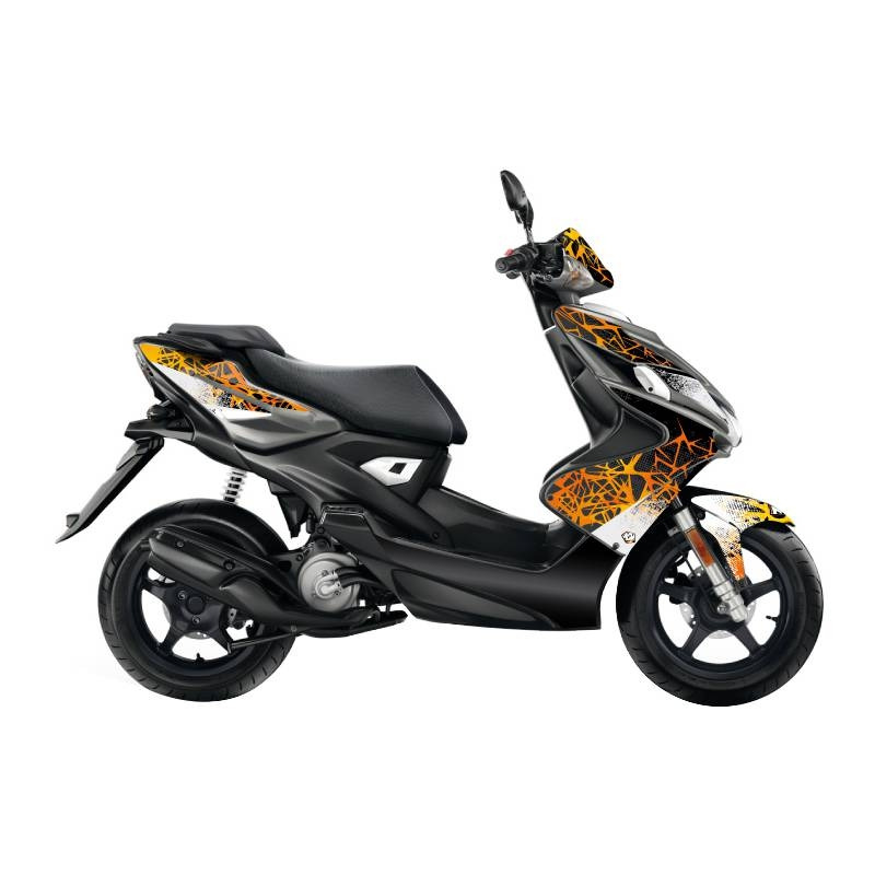 Kit déco Kutvek brillant Cosmic Orange Yamaha Aerox 13-16