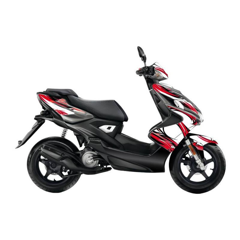 Kit déco Kutvek brillant Electro Rouge Yamaha Aerox 13-16