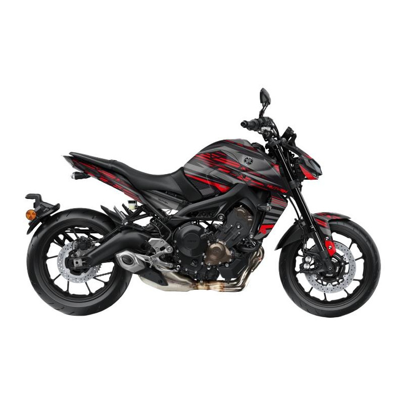 Kit déco Kutvek brillant Night Noir/Rouge Yamaha MT-09 17-20