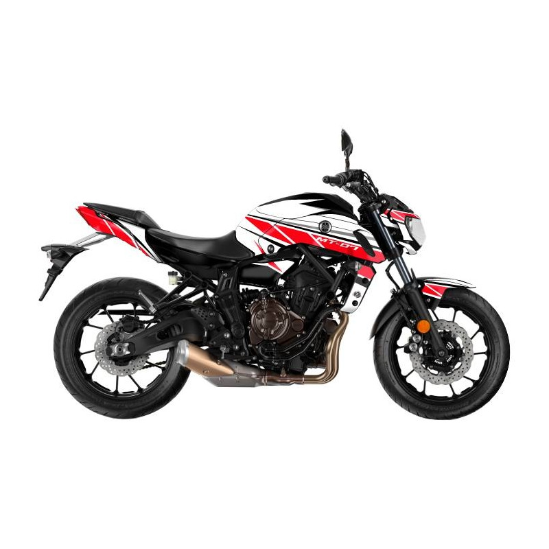 Kit déco Kutvek brillant Replica Rouge Yamaha MT 07 14-17
