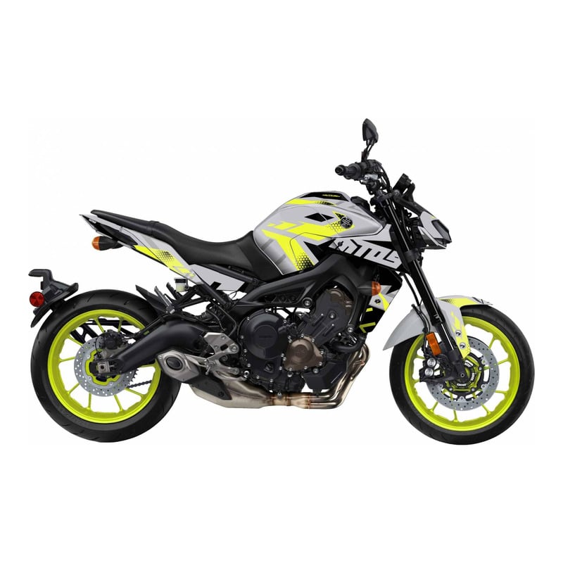 Kit déco Kutvek brillant Sanctuary Jaune Yamaha MT-09 14-16