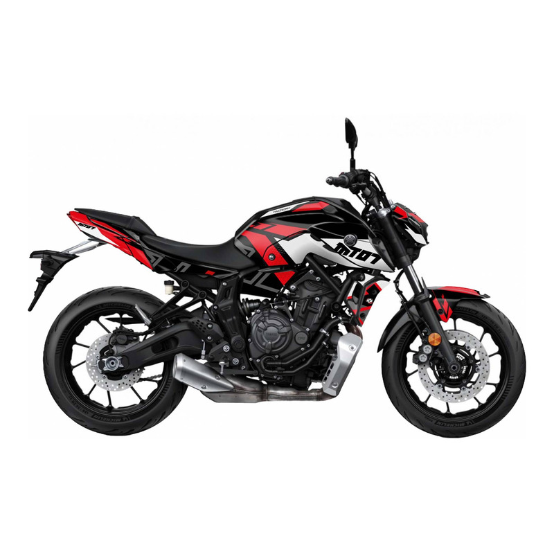 Kit déco Kutvek brillant Sanctuary Noir Yamaha MT-07 21-22