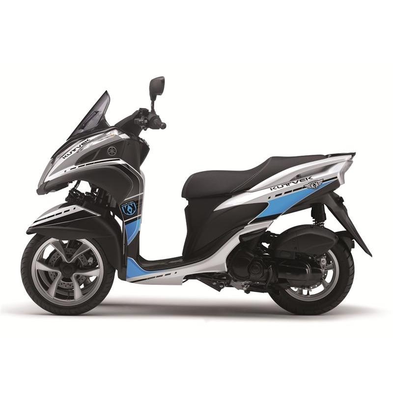 Kit déco Kutvek Cooper blanc/bleu Yamaha Tricity 125