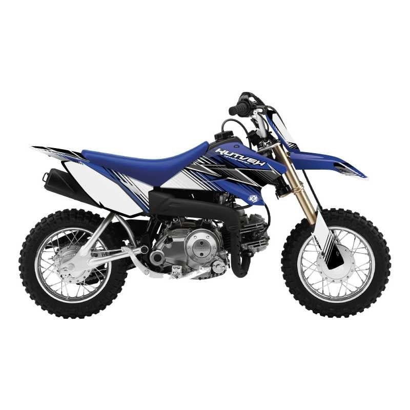 Kit déco Kutvek brillant Stripe Bleu Yamaha TT-R 50 10-21