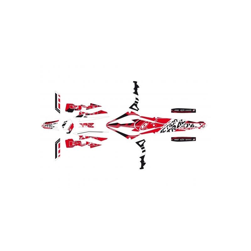 Kit déco Traction Blackbird Beta 300 EVO 2T 15-17 rouge/noir