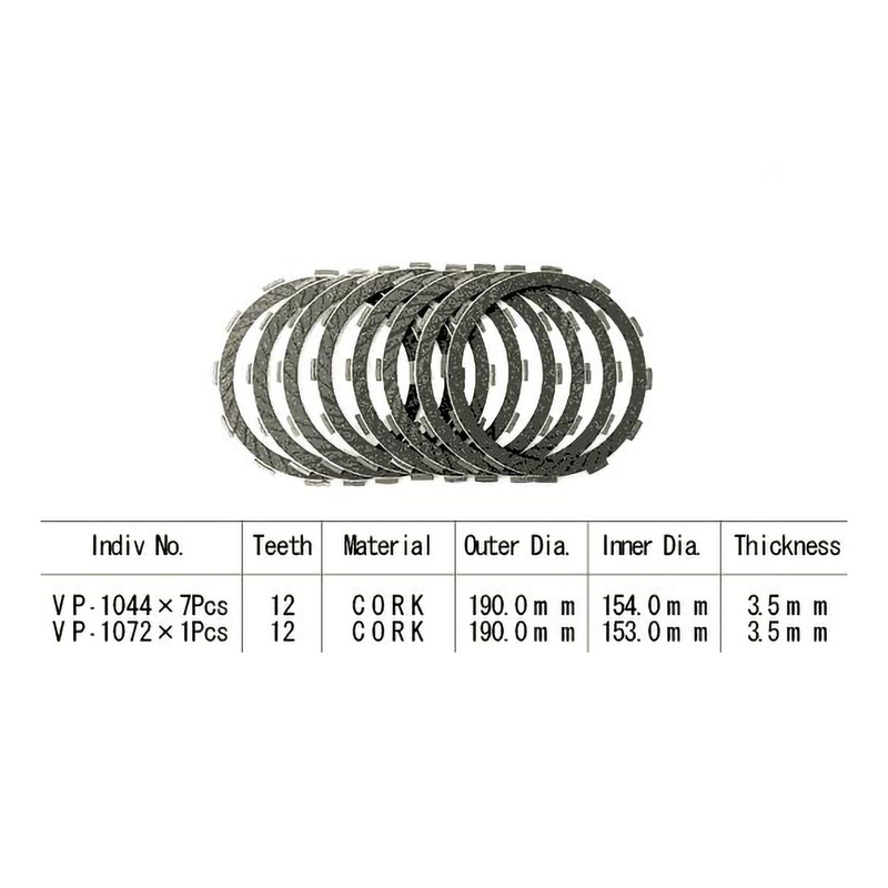 Kit disques d'embrayage garnis Kyoto CBX 1000 79-82