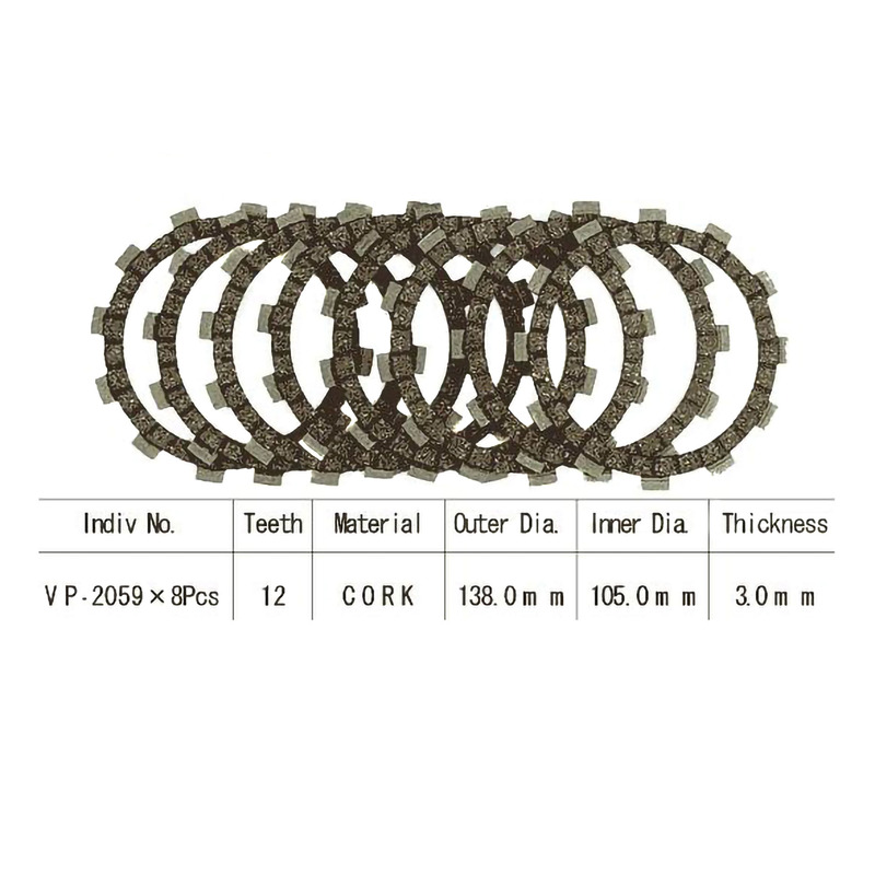 Kit disques d'embrayage garnis Kyoto Cross Yamaha YZ 125 93-07