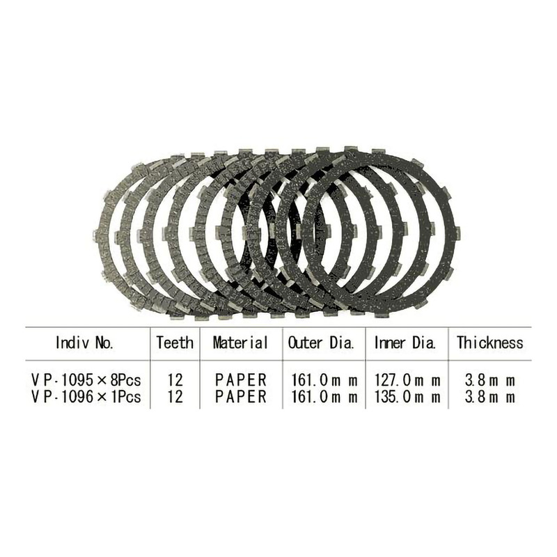 Kit disques d'embrayage garnis Kyoto Honda CBR 1100 XX 97-98