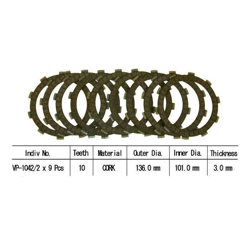 Kit disques d'embrayage garnis Kyoto Honda CBR 900 RR 00-01