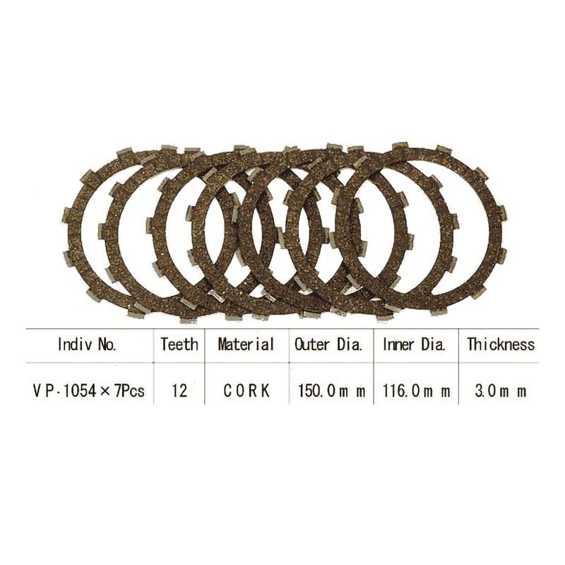 Kit disques d'embrayage garnis Kyoto Honda CR 500 R 84-01