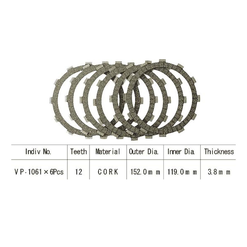Kit disques d'embrayage garnis Kyoto Honda VT 1100 Shadow C2 95-97