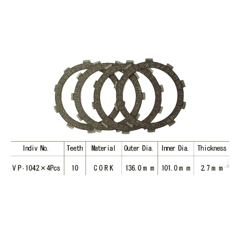 Kit disques d'embrayage garnis Kyoto Honda XL 250 S 78-81
