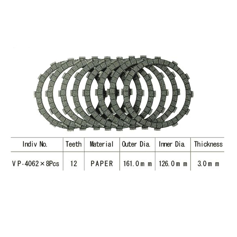Kit disques d'embrayage garnis Kyoto Kawasaki ZX 750 Turbo 84-85