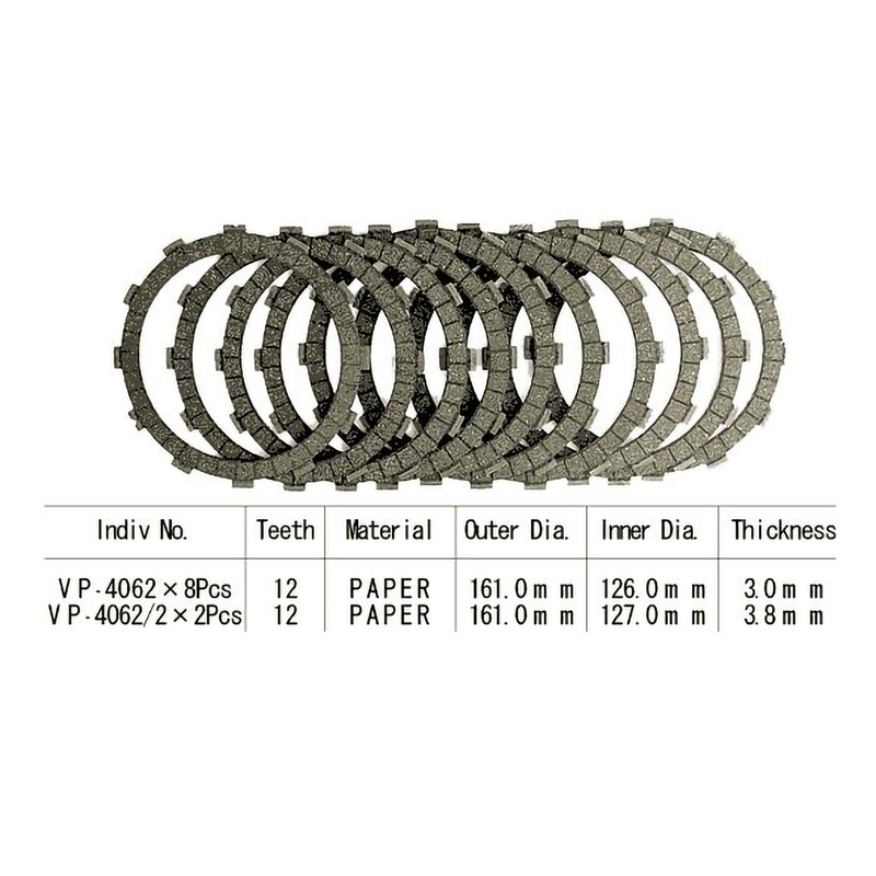 Kit disques d'embrayage garnis Kyoto Suzuki GSX-R 1300 Hayabusa 99-01