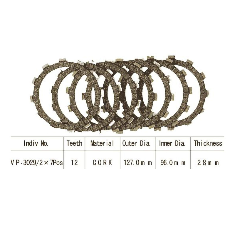 Kit disques d'embrayage garnis Kyoto Suzuki LT-F 250 99-02