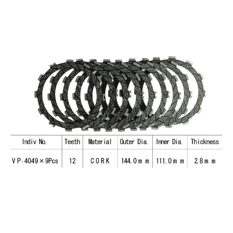 Kit disques d'embrayage garnis Kyoto Suzuki RG 500 Gamma 86-87