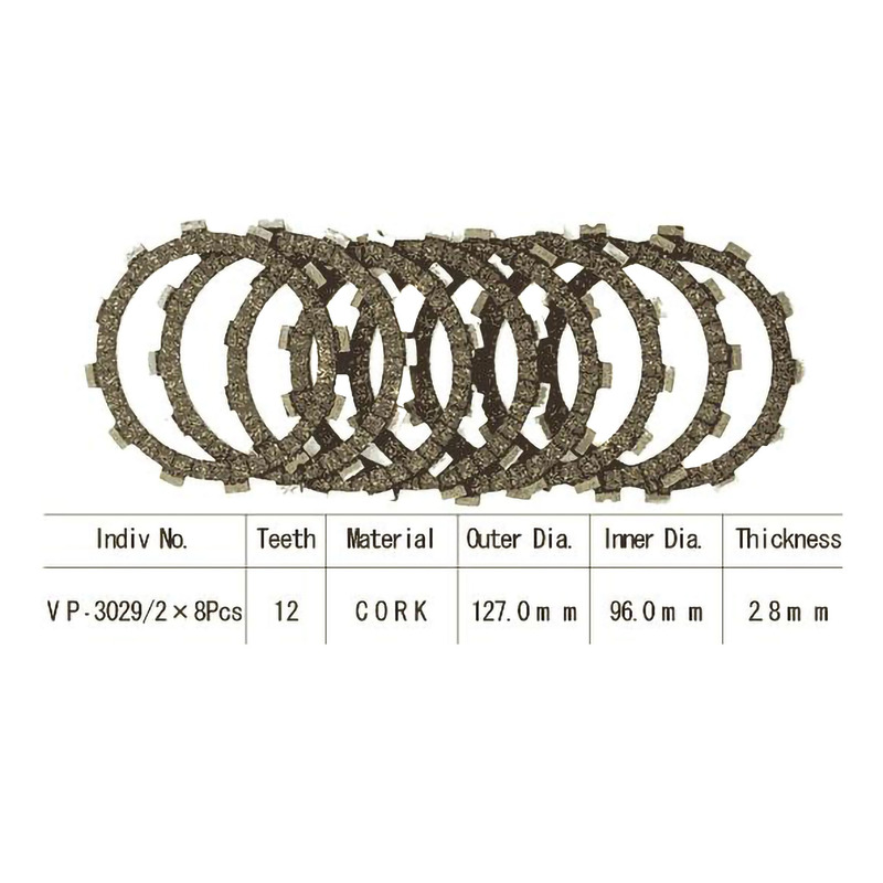Kit disques d'embrayage garnis Kyoto Suzuki RM 125 84-91