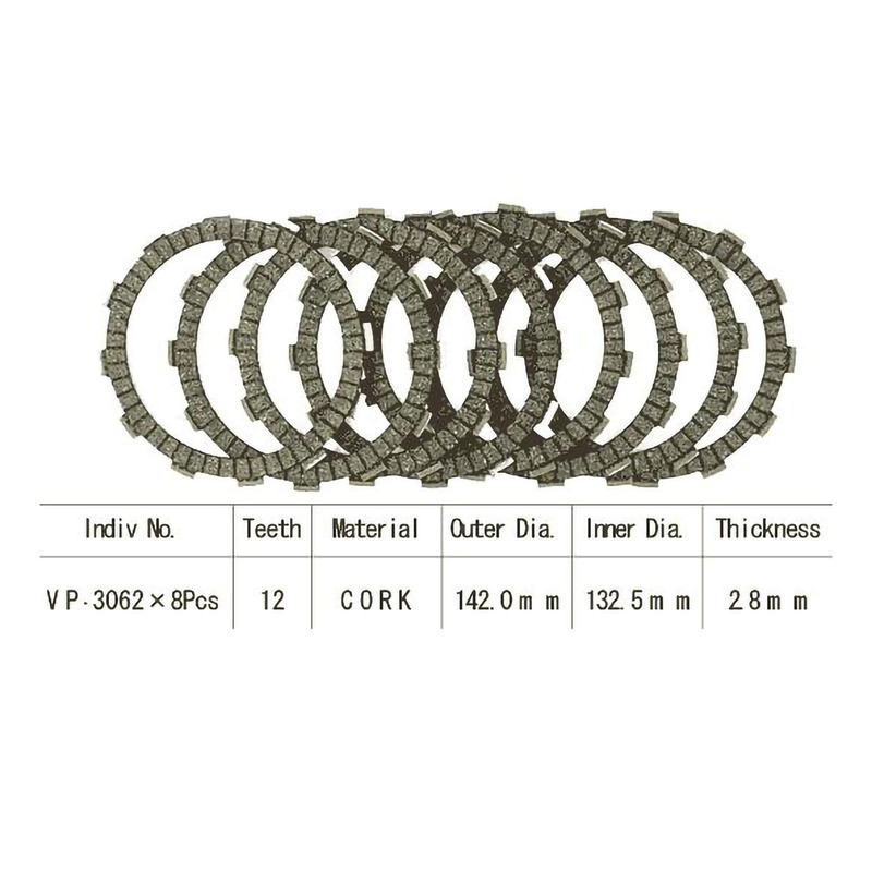 Kit disques d'embrayage garnis Kyoto Suzuki RM 125 92-03