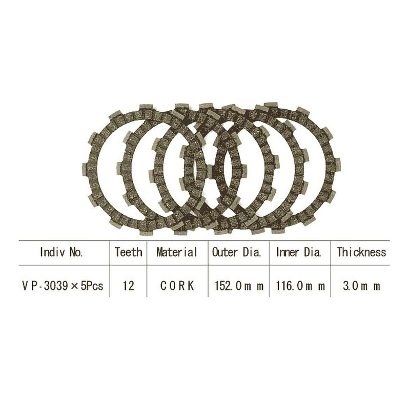 Kit disques d'embrayage garnis Kyoto Suzuki RM 250 83-86